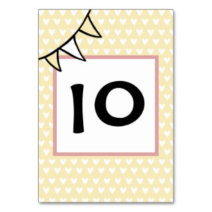 Custom Country Wedding Tractor Bunting Table Numbe Number