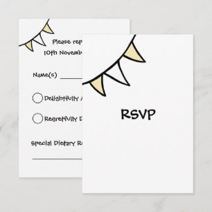 Custom Country Wedding Tractor RSVP Card