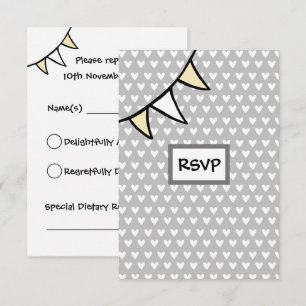 Custom Country Wedding Tractor RSVP Card