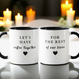 Custom Couple Coffee Mug | Mr Mrs Wedding Gift