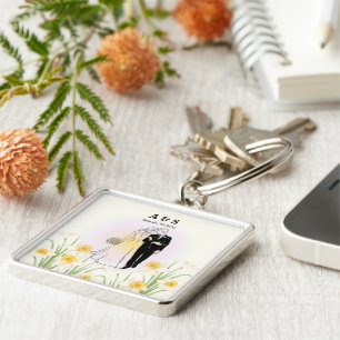 Custom Couple Illustration Gift– Key Ring