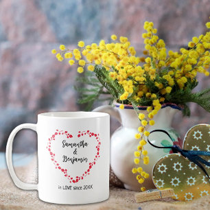 Custom Couple in love since, Valentine´s Day Coffee Mug