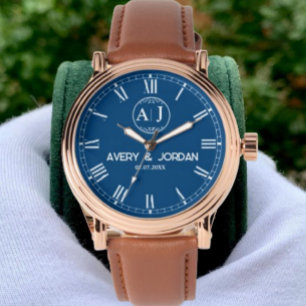 Custom Couple names Lovers Wedding Romantic Gifts  Watch