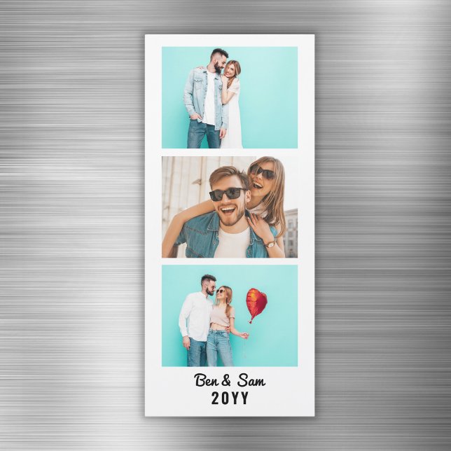 Custom Couple Photo Booth Strip Fridge Magnet (Custom Couple Photo Booth Strip Fridge Magnet
)