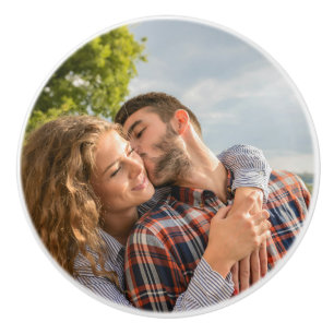 Custom Couple Photo Ceramic Knob