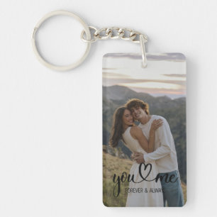 Custom Couple Photo Keychain – Personalized Romant