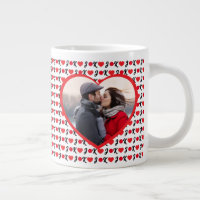 Custom Couple Photo Name Initials Valentine's Day 