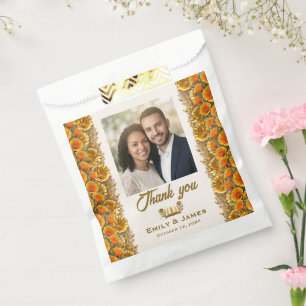Custom Couple Photo Wedding Favour Seed Packet Env Bags