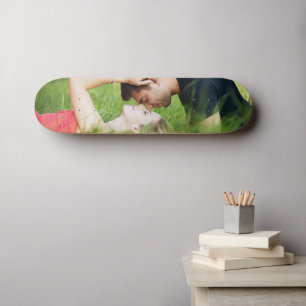 Custom Couple Photo Wedding Skateboard