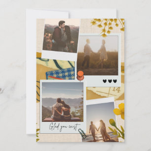 Custom Couple’s Photo Collage 'Glad you exist Invitation