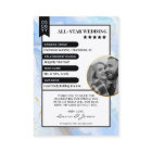 Custom Couple Trading Card, Wedding Thank You
