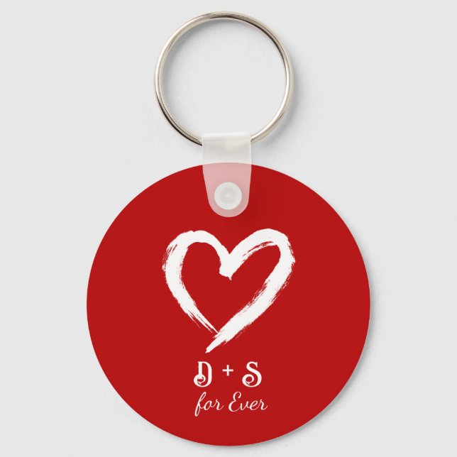 Custom Couple Valentine Keychain (Front)