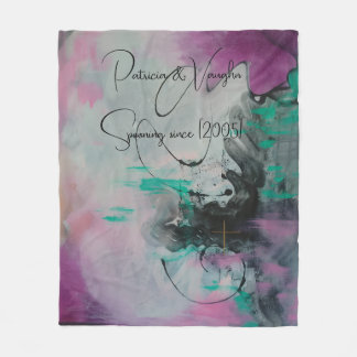 Custom Couple's Anniversary Fleece Blanket