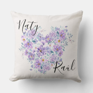 Custom Couples Cojines in Lila Tones Cushion