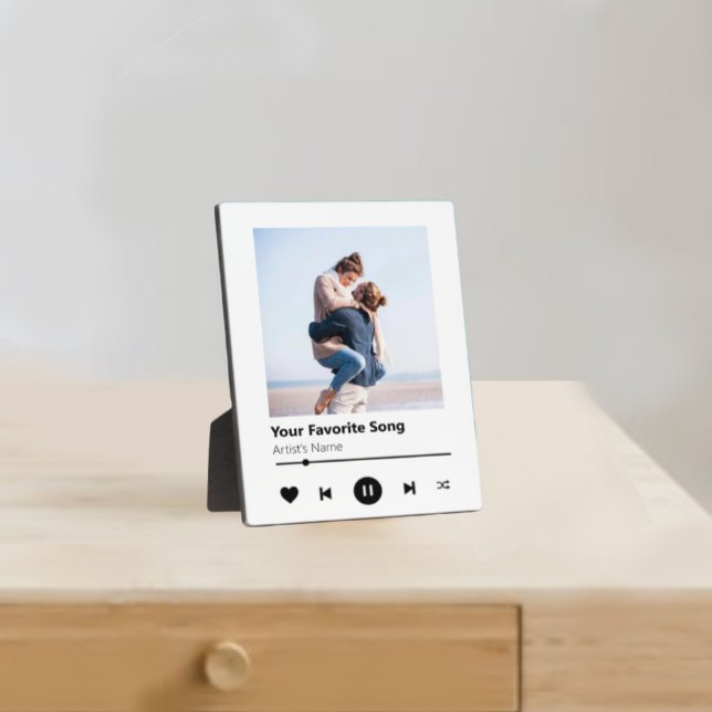 Custom Couples Photo | Anniversary Music Gifts  Plaque (Creator Uploaded)