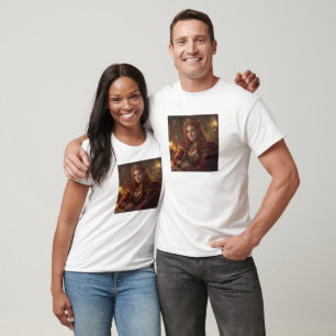 Custom Couples Photo Name Text Personalised T-Shirt