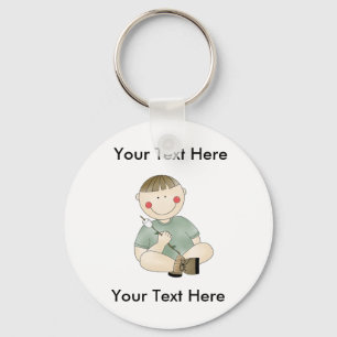 Custom Cowboy Camping Keychain