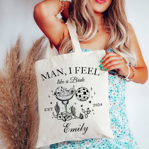 Custom Cowgirl Bachelorette Party Social Club Tote Bag