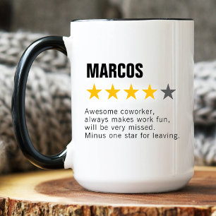 Custom Coworker Going Away Farewell Work Friend Coffee Mug