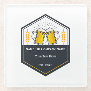 Custom Craft Beer Logo Coaster