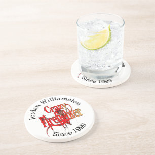 Custom Crazy Firefighter Coaster