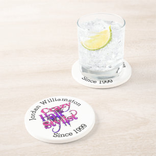Custom Crazy Hair Stylist Coaster