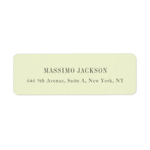 Custom cream personalised minimalist address name