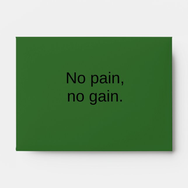 Custom Creat Your Own text | GYM motivation |  Envelope (Front)