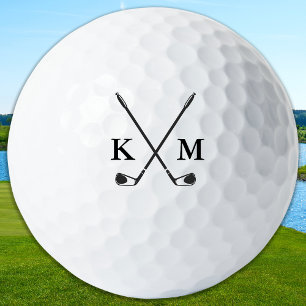 Custom Create Golfer Personalise Monogram Initials Golf Balls