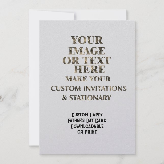 Custom Create Personalised Father's Day Card (Front)