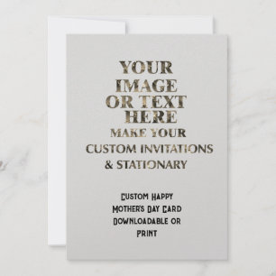 Custom Create Personalised Mother's Day Card Mum 