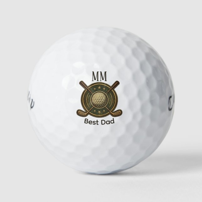 Custom Create Your Own Best Dad Golf  Balls (Front)