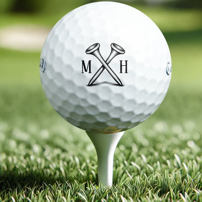 Custom Create Your Own Golf Monogrammed Balls (Custom logo style monogrammed initials golf ball perfect for your favorite golfer. Great gift.)