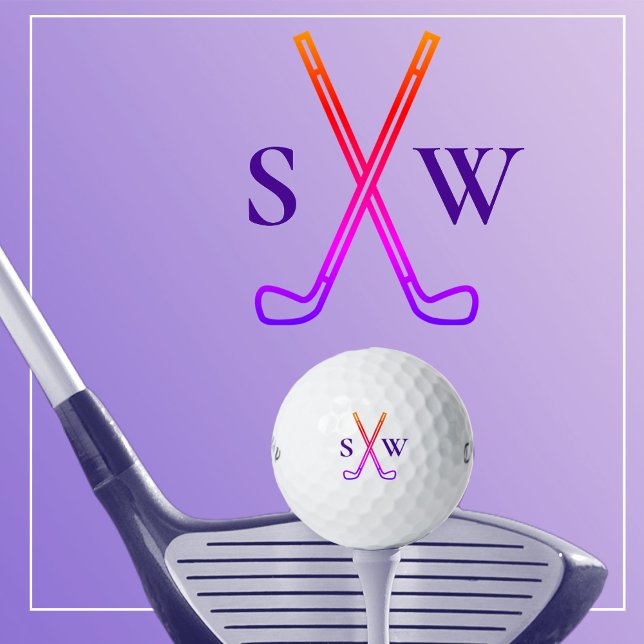 Custom Create Your Own Golf Theme Monogrammed Balls (Creator Uploaded)