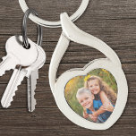 Custom Create Your Own Photo Key Ring<br><div class="desc">Create a special keepsake with this custom photo keychain featuring a metal heart-shaped frame. Designed with one photo slot on the front, it’s perfect for parents or grandparents who want to carry a favourite memory close at hand. While ideal for kids’ pictures, you can also showcase a family snapshot, a...</div>