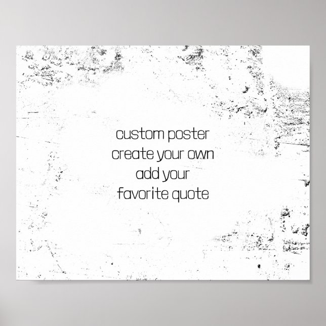 custom create your own quote wall art distressed  (Front)