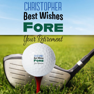 Custom Create Your Own Retirement Golf Balls