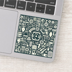 Custom Creative Tech Aesthetic Vinyl Sticker