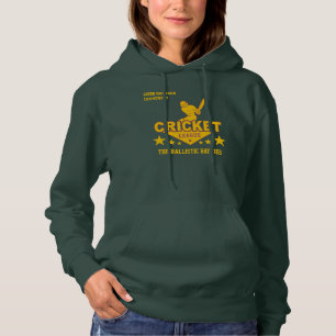 Custom Cricket Club League Sport Name Number Hoodie