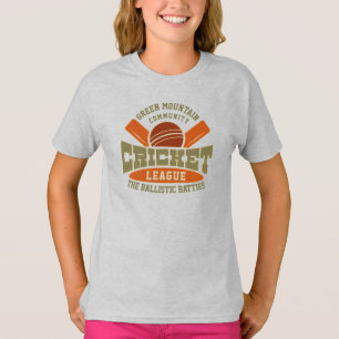 Custom Cricket Club League Sport Name Number T-Shirt