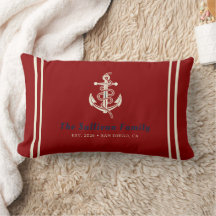 Custom Crimson Red Navy White Sailing Captain