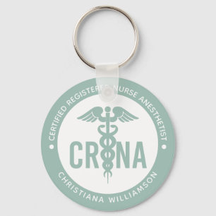 Custom CRNA Certified Registered Nurse Anaesthetis Key Ring