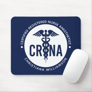 Custom CRNA Certified Registered Nurse Anaesthetis Mouse Pad