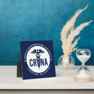 Custom CRNA Certified Registered Nurse Anaesthetis Plaque