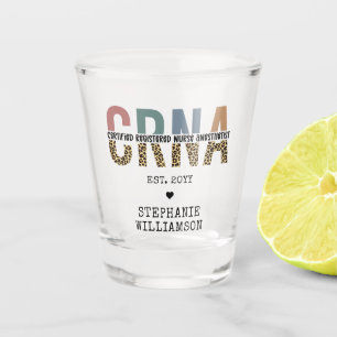 Custom CRNA Certified Registered Nurse Anaesthetis Shot Glass