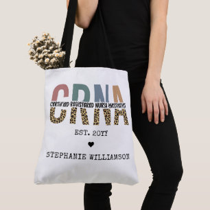 Custom CRNA Certified Registered Nurse Anaesthetis Tote Bag