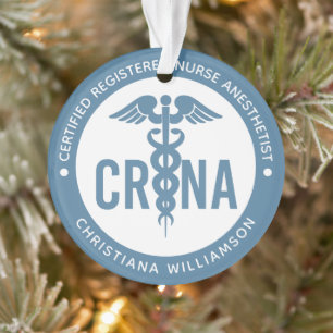 Custom CRNA Certified Registered Nurse Anesthetist Ornament