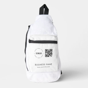 Custom Crossbody Bag with Logo Qr Code & Text
