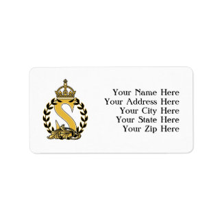 Custom Crown Monogram - S Label
