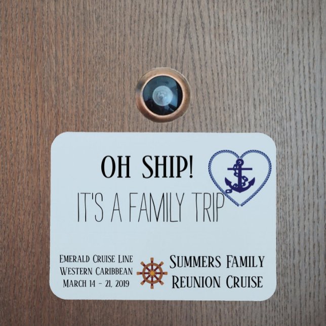 Custom Cruise Door Family Personalised Ship Magnet (Creator Uploaded)